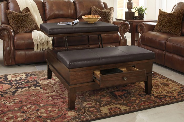 Lift Top Leather Ottoman Coffee Table - H2o Lift Top Storage Coffee ... Ottoman coffee table furniture with lift lid