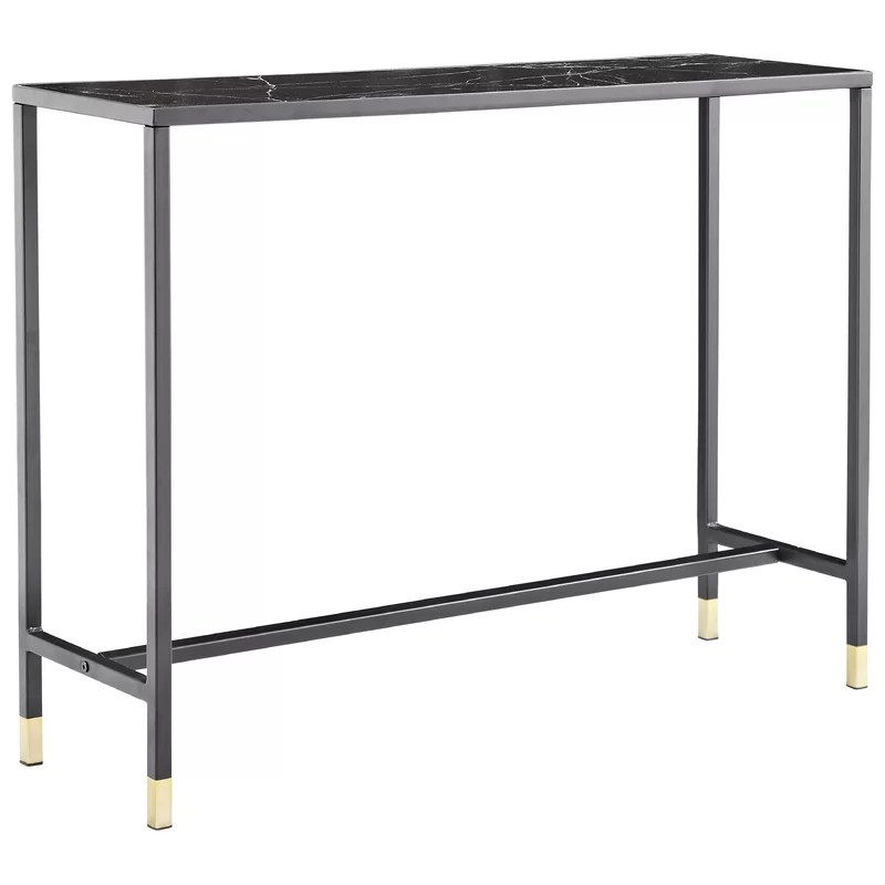 2 Drawer Glass Top Console Table Dark Wood and Black MAUK | Beliani.co.uk Glass top console and two stools furniture