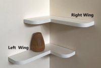 Afuly Floating Corner Shelves for Wall, Rustic Solid Brown Wood Wall ... Floating corner shelf furniture for kitchen