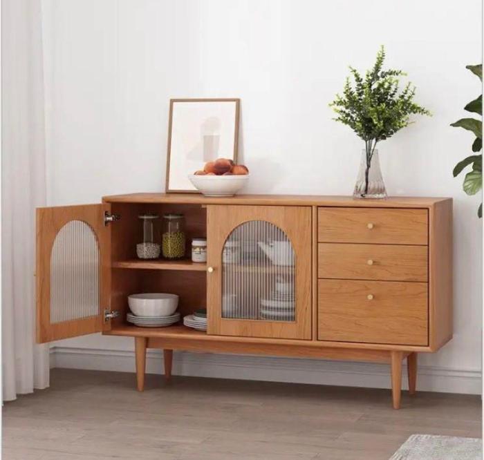 Frances Woven Rattan Display Cabinet, Black | daals Glass and rattan display cabinet furniture unit