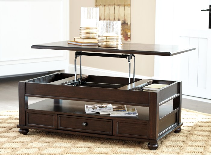 Modular coffee table furniture with lift top